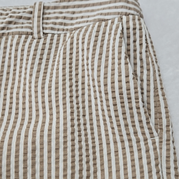 A New Day 100% Cotton Tan/White Striped Pants - Picture 8 of 11